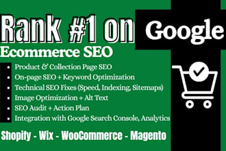 optimize your ecommerce onpage SEO for odoo, shopify, wix, woocommerce, magento
