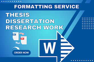 edit masters proposals, phd dissertations, theses, and capstone project