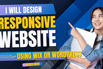 design vacation, hotel, or car rental booking website with wix or wordpress