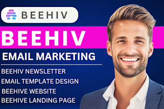 setup beehiiv newsletters beehive website landing page design ai email templates