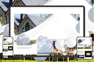 build bounce house, party rental, event planning ticket booking vacation website
