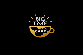design unique big time cafe logo