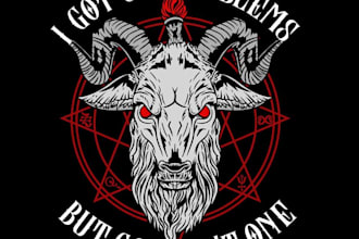 design high quality retro farm goat logo
