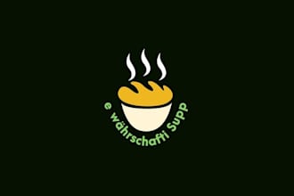 design minimalist food brand and chef logo