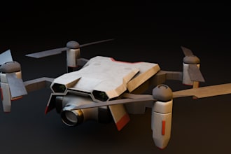 create high quality 3d hardsurface models for games, films, or websites