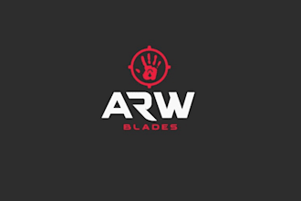 design building high quality knife retail sales company logo