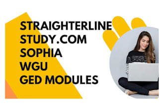 do your sophia, wgu, aleks, and writing tasks to perfection
