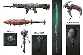 draw your prop or fantasy weapon designs