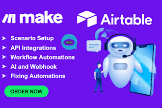 build make com automation workflows integromat nocode automation api integration