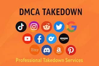 remove infringing content on facebook,x,insta,tiktok,google,reddit by dmca