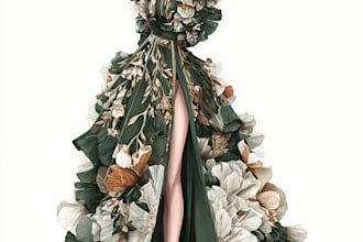 create custom fashion illustrations and croquis for you