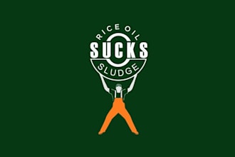 design luxurious amazing rice oil sucks logo