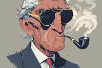 make political cartoons illustrations