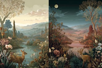 do painting of animals, botanicals, people, objects