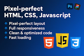 build fast and responsive HTML CSS js websites