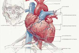 draw exercise, medical and anatomy illustrations