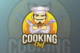 design modern restaurant, café ,BBQ, chef, bakery logo