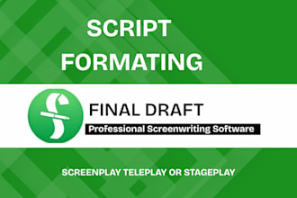 format your script for your film to final draft