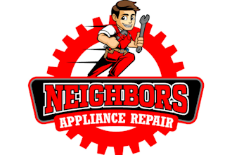 design electronics store and home appliances, repairing logo