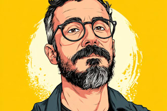 draw cartoon vector portrait or illustration art mascot