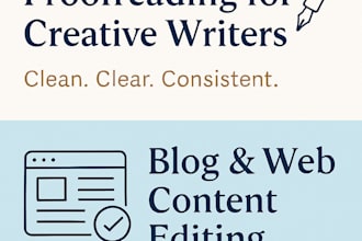 proofread and edit your short story, article, or blog post