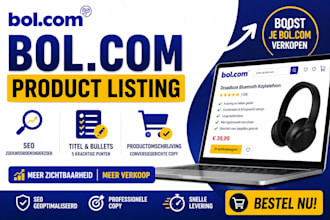 create and optimize dutch bolcom product listings