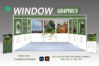 design outstanding window graphics , shopfront for you