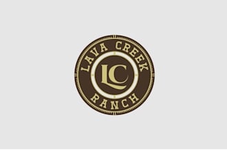 design luxurious resort in the mountains logo