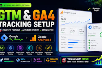 setup google tag manager GTM and ga4 ecommerce conversion tracking