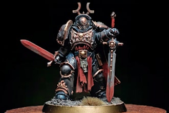 draw warhammer 40k figures with old school