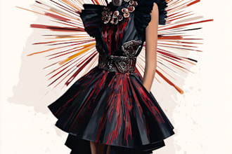 make a fashion illustration