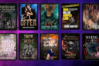create a custom ebook cover design for authors