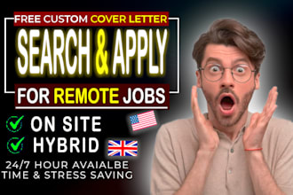 search and apply for jobs or apply for remote job application