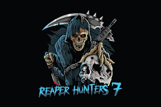 make aesthetics reaper hunters gamer clan logo