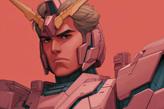 draw gundam, transformer, robot, armor, mecha