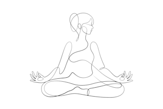 make a high quality clean yoga symbol logo  for you with new concept