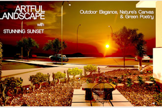 do 3d landscape design and photorealistic render