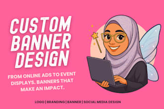 design custom poster or banner for print or digital