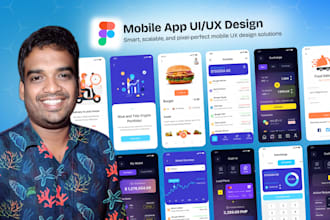 design mobile app uiux in figma, app design, prototyping