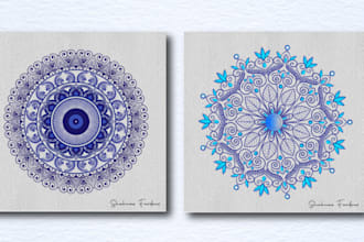 create sacred geometry or spiritual or mandala logo