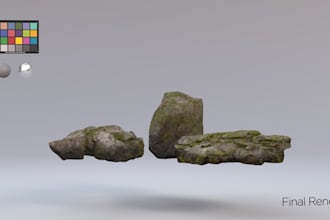 do a 3d scan cleanup and game ready asset optimization