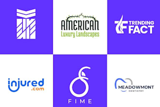 design business brand logo, color palette with a brand guide