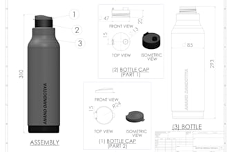 design realistic 3d product bottles with texture and logo