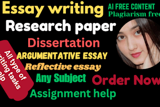 write all type best research essay, argumentative and reflective essay