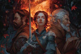 do dnd character art illustration commissions