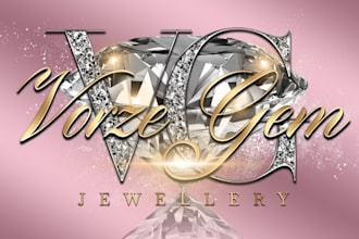 design luxury fashion, jewelry, boutique, minimalist logo