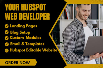 design responsive hubspot email templates and cms website