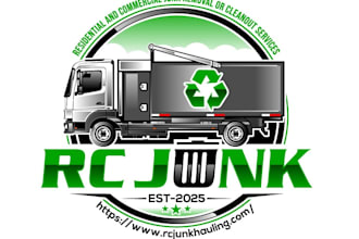 design creative junk removal logo with high quality service