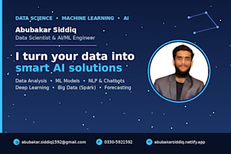 make ml dl nlp models do data analysis and create recommendation systems