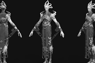 sculpt stylized character 3d model game asset 3d design